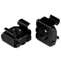 StarTech.com 100-Pack M6 Square Hole Cage Nuts and Installation Tool for 19" or 10" Server Racks, Cabinets and Enclosures, Black - TAA