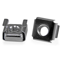 StarTech.com 100-Pack M6 Cage Nuts and Installation Tool for 19" or 10" Server Racks, Cabinets and Enclosures, Silver - TAA