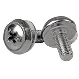 StarTech.com 100-Pack M5 12mm Screws, Mounting Screws for 19" or 10" Server Racks, Cabinets and Enclosures, Silver, TAA
