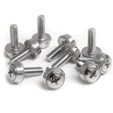 StarTech.com 100-Pack M5 12mm Screws, Mounting Screws for 19" or 10" Server Racks, Cabinets and Enclosures, Silver, TAA