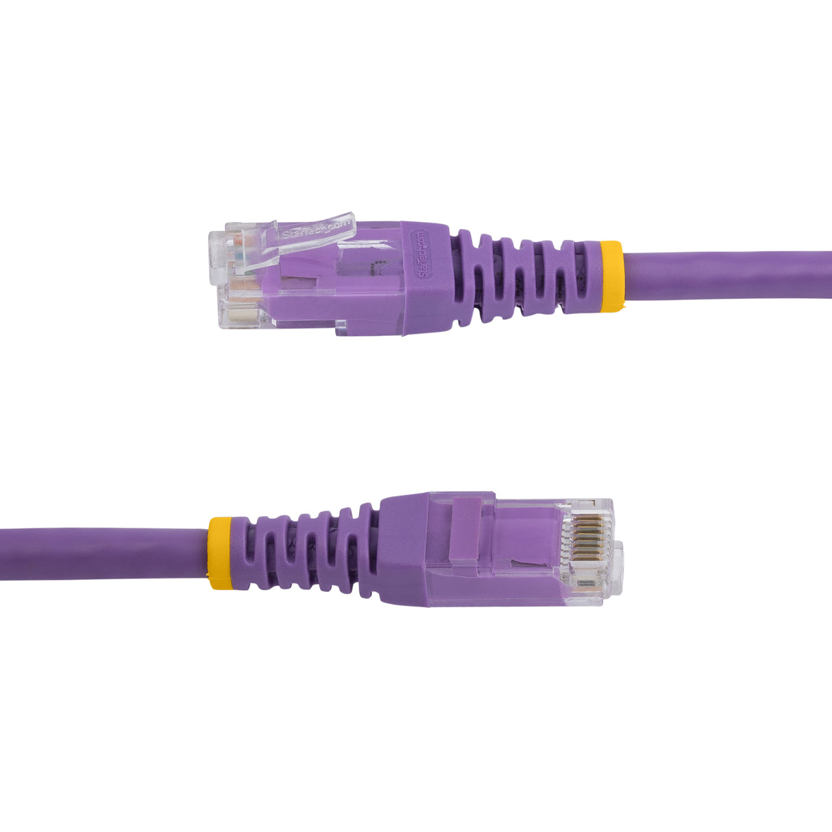 StarTech.com 15ft CAT6 Ethernet Cable - Purple CAT 6 Gigabit Ethernet Wire -250MHz 100W PoE RJ45 UTP Molded Network/Patch Cord w/Strain Relief/ Individually Tested