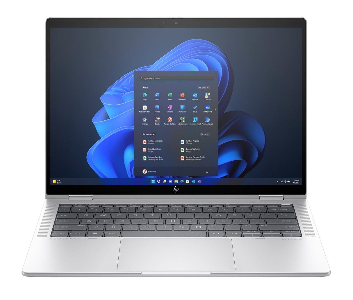HP Elite x360 1040 G11 Intel Core Ultra 7 165H Hybrid (2-in-1) 35.6 cm (14") Touchscreen WUXGA 32 GB LPDDR5x-SDRAM 1 TB SSD Wi-Fi 6E (802.11ax) Windows 11 Pro Silver