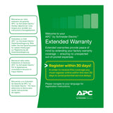 APC Warranty extension service pack, for accessories, 1yr, level 05