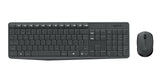 Logitech MK235 keyboard Mouse included Home/Office RF Wireless French Grey