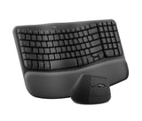 Logitech Wave Keys and Lift Combo keyboard Mouse included Universal Bluetooth QWERTY US English Graphite