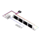 StarTech.com Secure 2-Port Quad-Monitor KVM Switch, 2x DisplayPort In to 4x HDMI Out, 4K 30Hz, NIAP 4.0 Desktop KVM, CAC, Metal Housing, Made in the USA