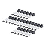 StarTech.com Cat6 Keystone Jack, 24-Pack RJ45 Ethernet Keystone Jacks, UTP Cat6 Wall Jack, 180-Degree 110 Punch Down, Black