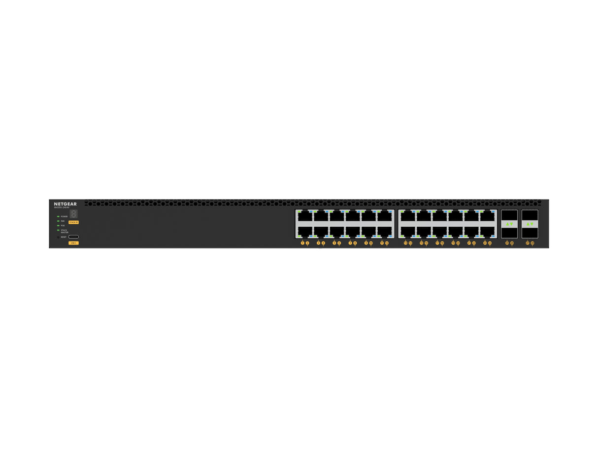 NETGEAR XSM4328CV Managed L3 10G Ethernet (100/1000/10000) Power over Ethernet (PoE) 1U Black
