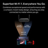 TP-Link BE3600 Wi-Fi 7 wireless router 2.5 Gigabit Ethernet Dual-band (2.4 GHz / 5 GHz) Black