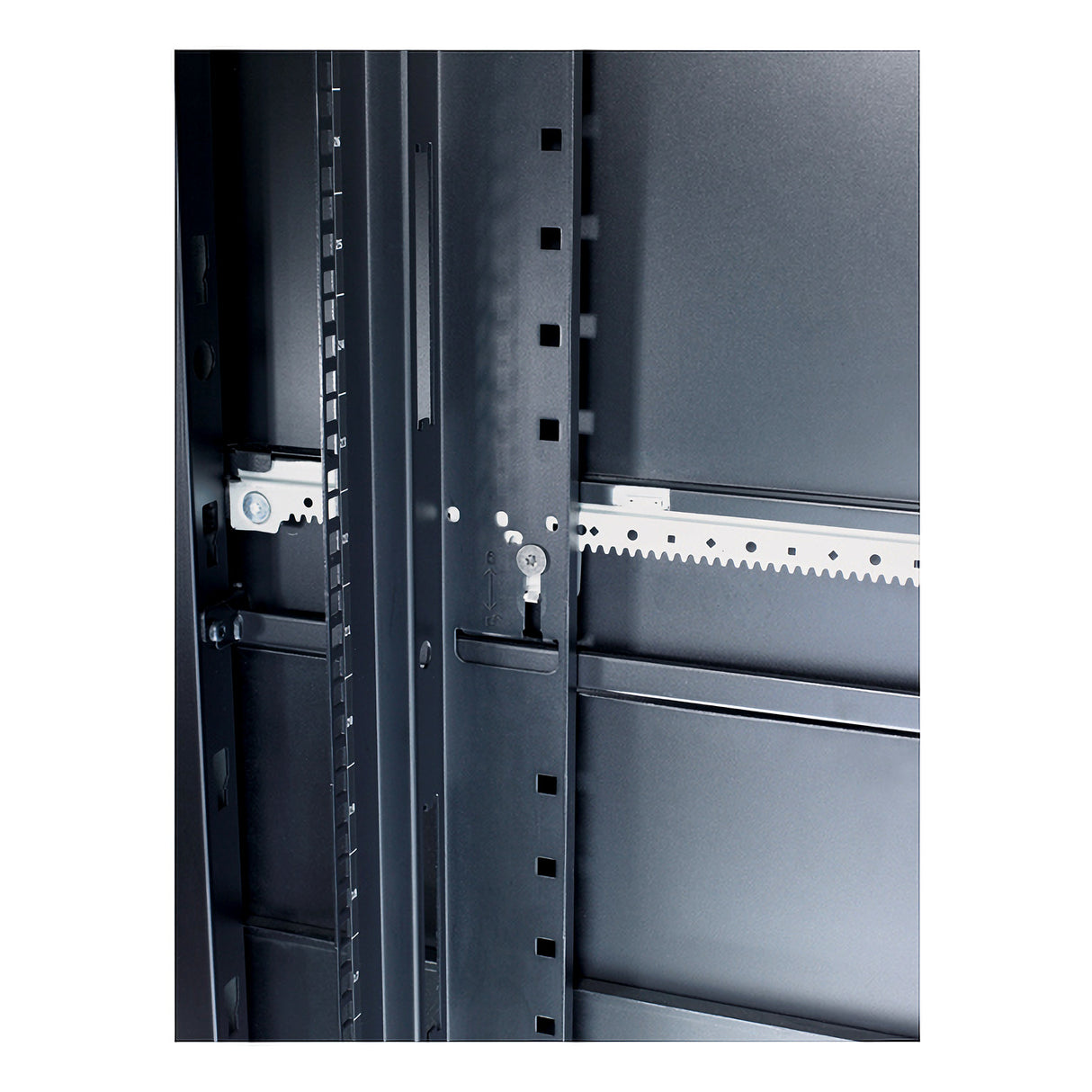 APC NetShelter SX 42U, 23" EIA Mounting Rails, Square Holes Qty. (4)