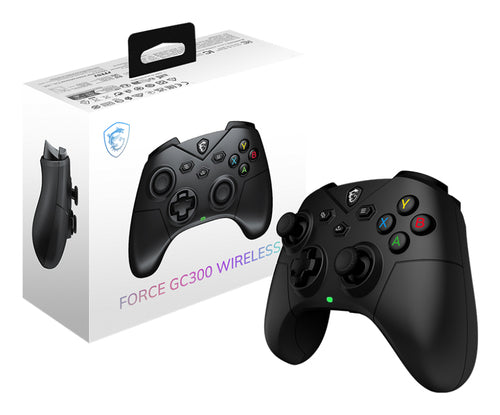 MSI FORCE GC300 WIRELESS Black USB 2.0 Gamepad Analogue PC