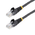 StarTech.com Cat5e Patch Cable with Snagless RJ45 Connectors - 25 ft, Black