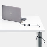 StarTech.com Universal Laptop Lock 6.6ft (2m), Security Cable For Notebook Compatible With Noble Wedge®/Nano/K-Slot; Keyless Combination Locking Cable, Anti-Theft Cut-Resistant Steel Cable - TAA
