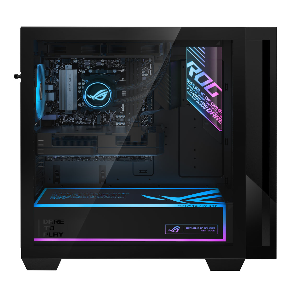 ASUS ROG G700 GM700TZ-DBR7506TI-CB AMD Ryzen™ 7 8700F 32 GB DDR5-SDRAM 2 TB SSD NVIDIA GeForce RTX 5060 Ti Windows 11 Home Tower PC Black