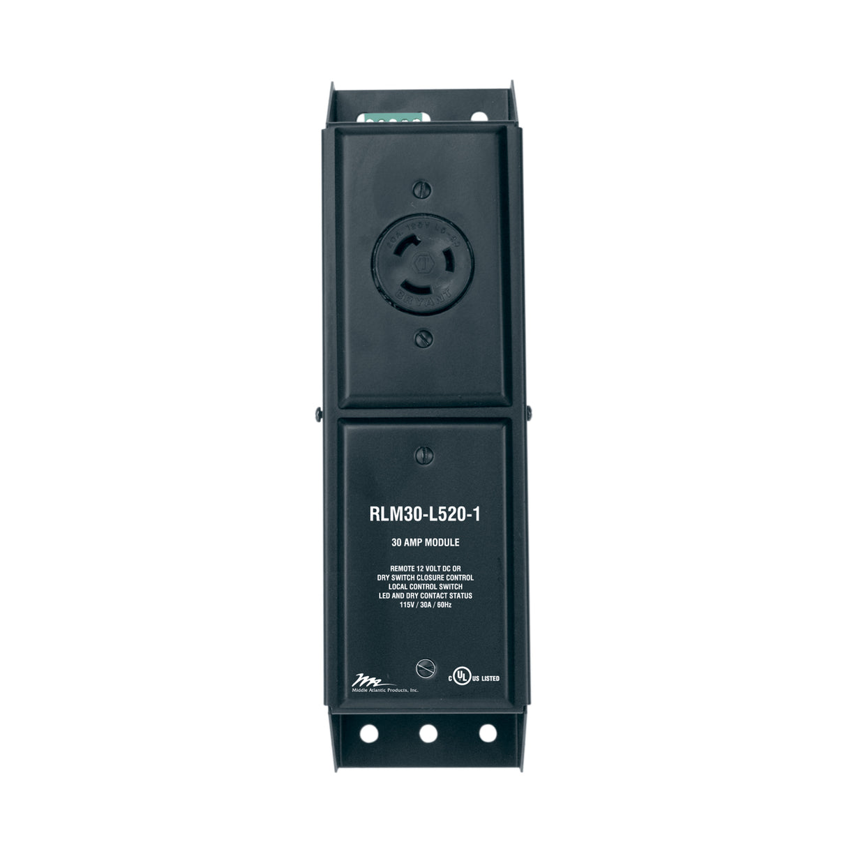 Middle Atlantic RLM30-L520-1 socket-outlet NEMA L5-20R Black