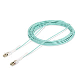 StarTech.com 10m (32.8ft) LC to LC (UPC) OM4 Multimode Fiber Optic Cable w/Push Pull Tabs, 50/125µm, 100G, Bend Insensitive, Low Insertion Loss - LSZH Fiber Jumper Cord
