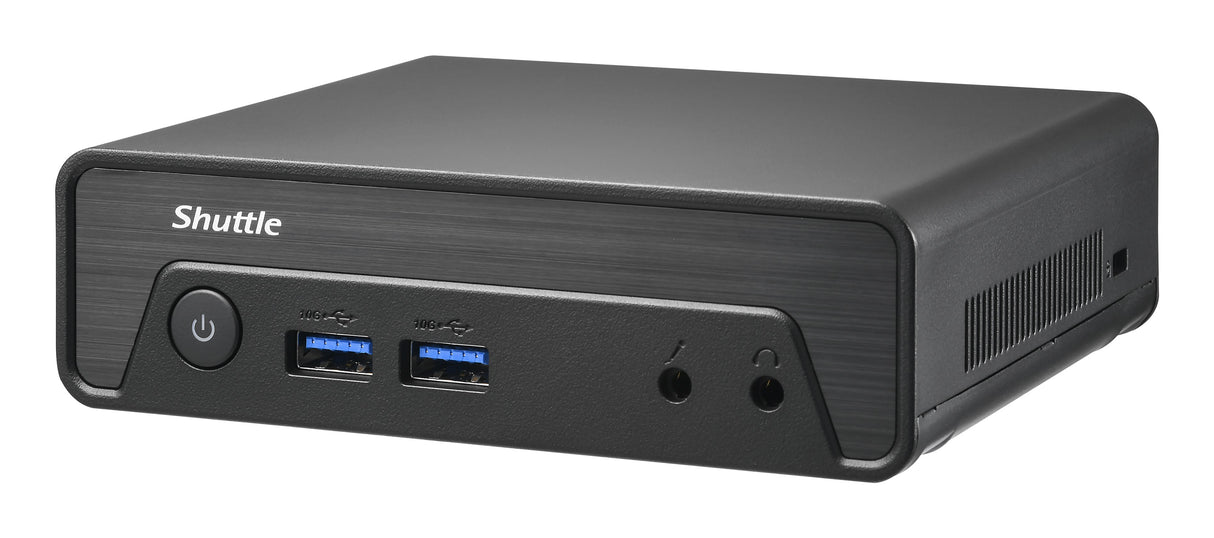 Shuttle Nano PC NE10N, Intel N 100, 1x HDMI, 1x DP, 6x USB, 1x LAN, fanless, 24/7 permanent operation, incl. VESA