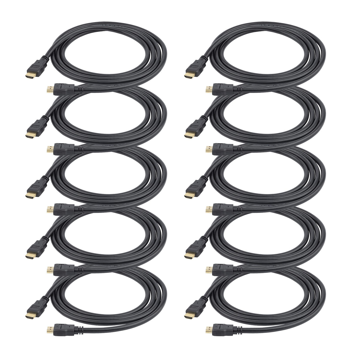 StarTech.com 3ft (91m) HDMI Cable - 10 Pack - 4K High Speed HDMI Cable with Ethernet, 4K 30Hz, UHD Monitor Cord, 10-Pack HDMI 1.4 Cable for TVs/Projectors/Video Walls, M/M