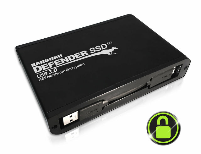 iStorage Kanguru Defender SSD 35 2 TB Micro-USB B 3.2 Gen 1 (3.1 Gen 1) Black