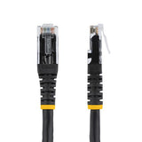 StarTech.com 25ft CAT6 Ethernet Cable - Black CAT 6 Gigabit Ethernet Wire -250MHz 100W PoE RJ45 UTP Molded Network/Patch Cord w/Strain Relief/ Individually Tested