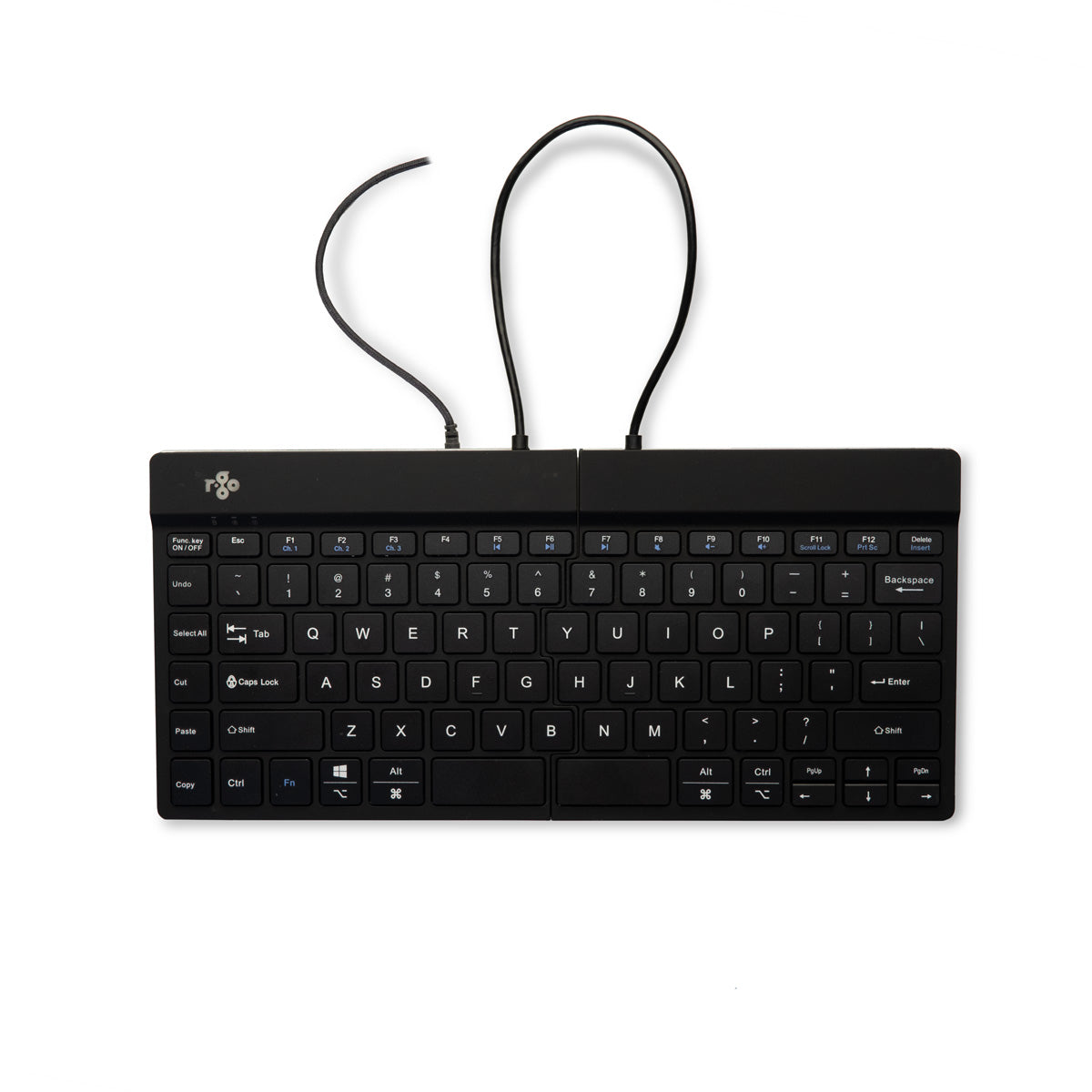 R-Go Tools Ergonomic keyboard R-Go Split Break v2 with break software, ergonomic split keyboard, QWERTY (US), Wired, black