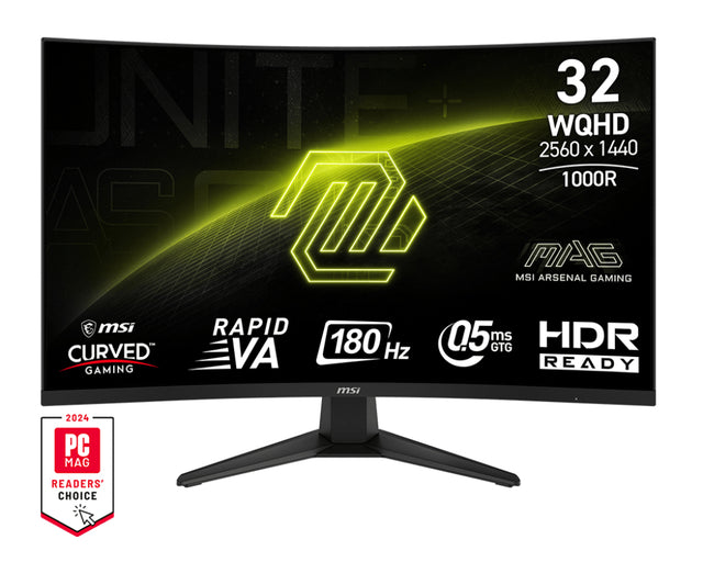 MSI MAG 325CQF computer monitor 80 cm (31.5") 2560 x 1440 pixels Wide Quad HD Black
