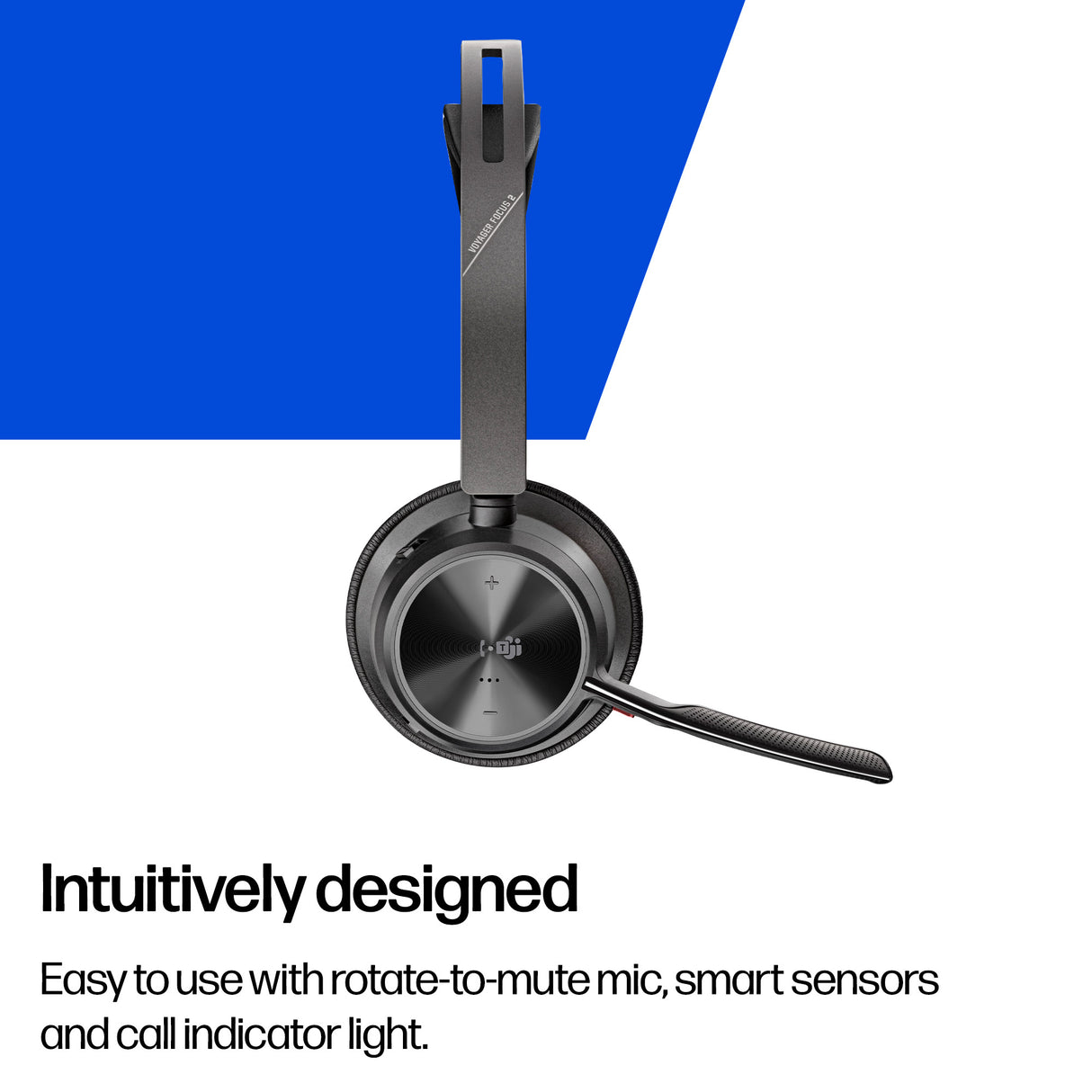 HP Poly Voyager Focus 2 Microsoft Teams Certified USB-C-C Headset +USB-C/A Adapter