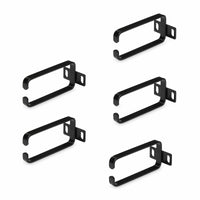 StarTech.com 5-Pack 1U Vertical 1.8 x 3.9in (4.5 x 10cm) Server Rack Cable Management D-Ring Hook; Network Rack-Mount Cord Organizer; Cable Manager for 19" and 10" Cabinets