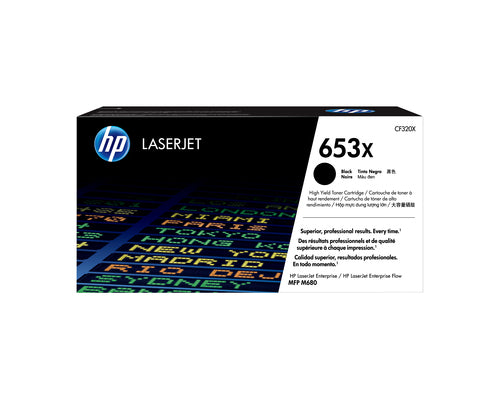 HP 653X High Yield Black Original LaserJet Toner Cartridge