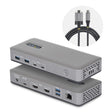 StarTech.com Dual-Monitor USB-C Docking Station, HDMI, 4K 60Hz, 100W Laptop Charging, 1GbE, Driverless, Multi-Monitor Dock For Windows