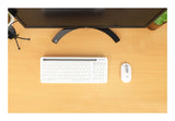 Manhattan Both Devices Support Bluetooth® 5.0 and 2.4 GHz Wireless, One Single USB-A Nano Receiver for Both, Sleek Wireless Keyboard with 12 Multimedia/Function Keys, Ambidextrous Optical Mouse with Three Buttons and Scroll Wheel, 1200 dpi, White