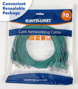Intellinet 744560 networking cable Green 0.3 m Cat6 U/UTP (UTP)