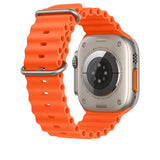 Apple MT663AM/A smart wearable accessory Band extension Orange Fluoroelastomer, Titanium