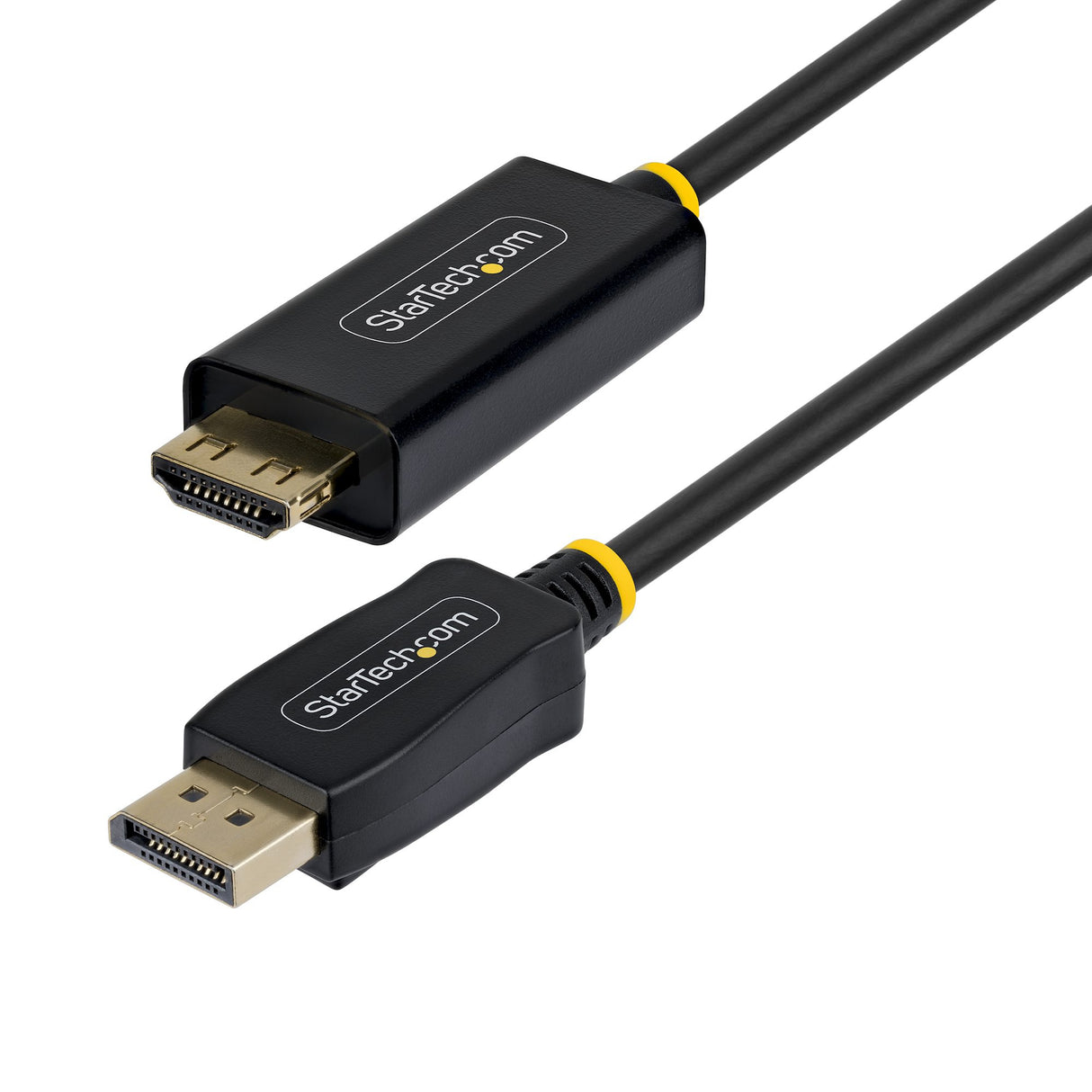 StarTech.com 10ft DisplayPort to HDMI Adapter Cable with Gripping Connectors, 4K 60Hz, HDR, Uni-Directional DP to HDMI Video Converter, DP Desktop to HDMI Monitor