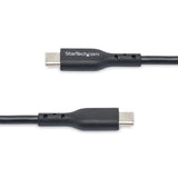 StarTech.com 2-Pack 6ft (1.8m) USB-C Charging Cable, Charge & Sync, 60W (3A) PD, USB 2.0 Laptop Charger Cable, TPE Jacket - Black USB C Charging Cord
