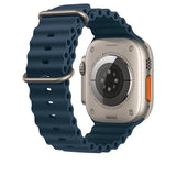 Apple MT643AM/A smart wearable accessory Band extension Blue Fluoroelastomer, Titanium