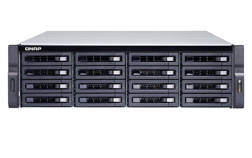 QNAP TDS-16489U R2 NAS Rack (3U) Intel® Xeon® E5 v4 E5-2620V4 64 GB DDR4 0 TB Aluminium, Black