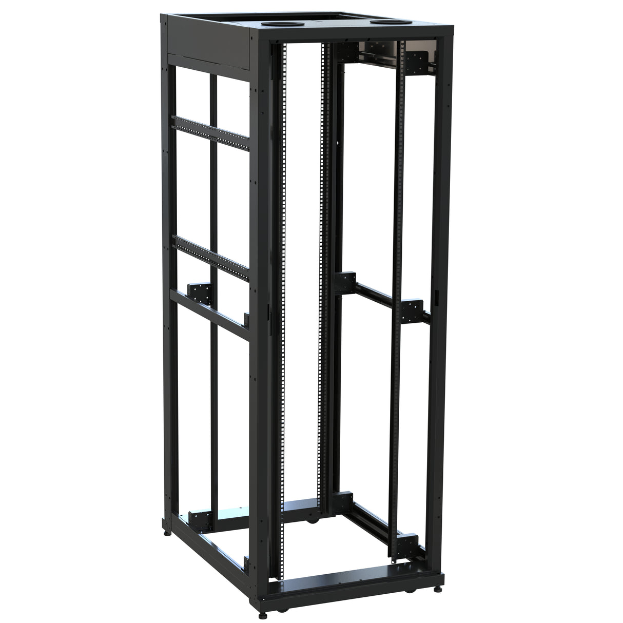 Middle Atlantic 45 RU SNE Series Rack Frame, 42 Inches Deep, 30 Inches Wide with Cage Nut Rackrail