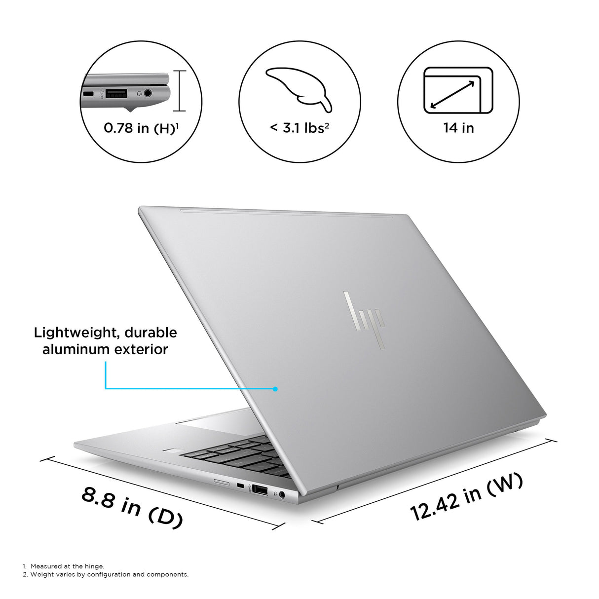 HP ZBook Firefly 14 G10 А AMD Ryzen™ 7 PRO 7840HS Mobile workstation 35.6 cm (14") WUXGA 16 GB DDR5-SDRAM 512 GB SSD Wi-Fi 6E (802.11ax) Windows 11 Pro Grey
