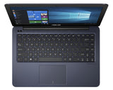 ASUS Vivobook E402NA-QN2-CB laptop Intel® Pentium® N4200 35.6 cm (14") HD 4 GB 1 TB HDD Wi-Fi 4 (802.11n) Windows 10 Home Blue