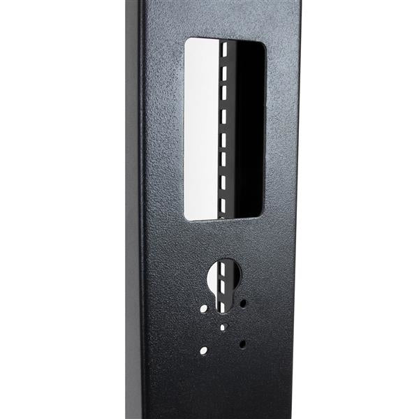 StarTech.com 42U 2-Post Open Frame Server Rack, 19in Rolling IT Rack with 661lb (300kg) Weight Capacity, Space-Saving Floor-Standing Network Rack