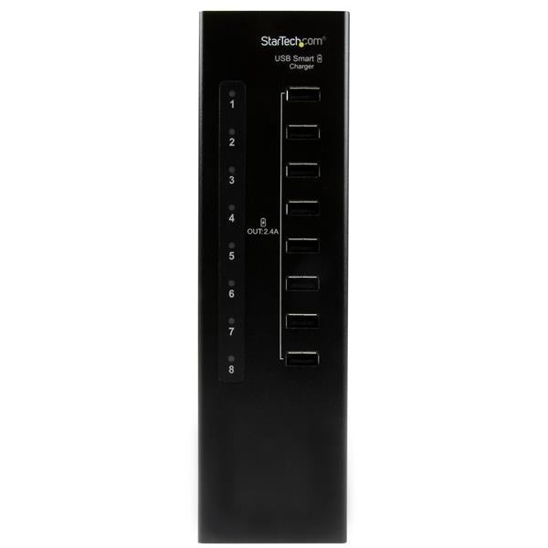 StarTech.com 8-Port Charging Station for USB Devices - 96W/19.2A
