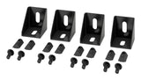 APC NetShelter Aisle Containment, Right Angle Connector Bracket, Set of 4, Black