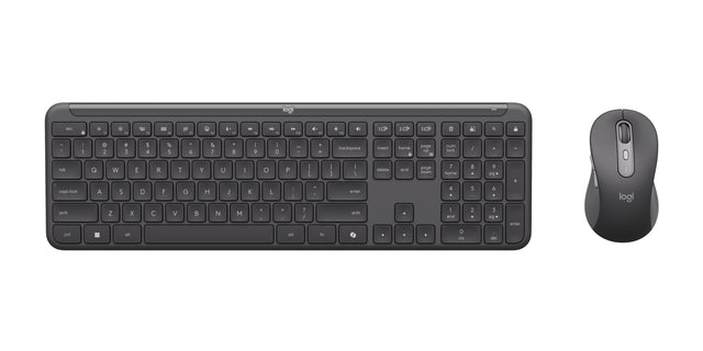 Logitech Signature Slim Combo MK955 for Business | Copilot Edition keyboard Mouse included Office RF Wireless + Bluetooth QWERTY English Graphite