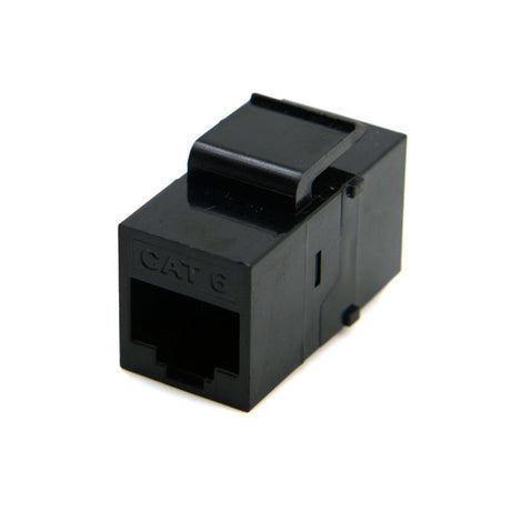 Inline Coupler Keystone Jack, Cat6 UTP Black  5PK