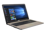 ASUS K540UA-Q51P-CB laptop Intel® Core™ i5 i5-8250U 39.6 cm (15.6") Full HD 8 GB DDR4-SDRAM 1 TB Hybrid-HDD Wi-Fi 5 (802.11ac) Windows 10 Pro Black, Chocolate