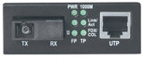 Intellinet Gigabit Ethernet WDM Bi-Directional Single Mode Media Converter, 10/100/1000Base-Tx to 1000Base-Lx (SC) Single-Mode, 20km, WDM (Rx1550/Tx1310)