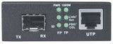 Intellinet Gigabit Ethernet to SFP Media Converter, 10/100/1000Base-Tx to SFP slot, empty