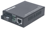 Intellinet Fast Ethernet WDM Bi-Directional Single Mode Media Converter, 10/100Base-Tx to 100Base-Fx (SC) Single-Mode, 20 km (12.4 mi.), WDM (Rx1550/Tx1310)