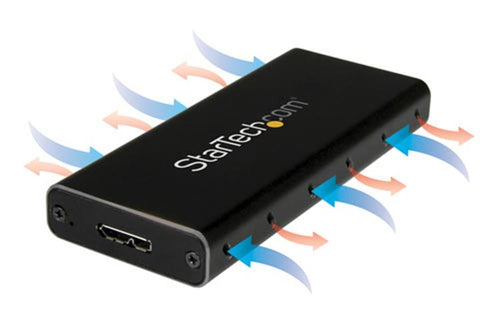 StarTech.com USB 3.1 (10Gbps) mSATA Drive Enclosure - Aluminum